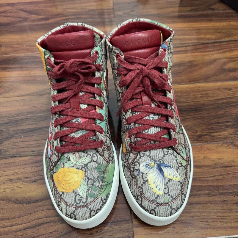Gucci Gucci GG Supreme Tian High Top Sneakers 0079 Size US 8.5 / EU 41-42 - 2 Thumbnail