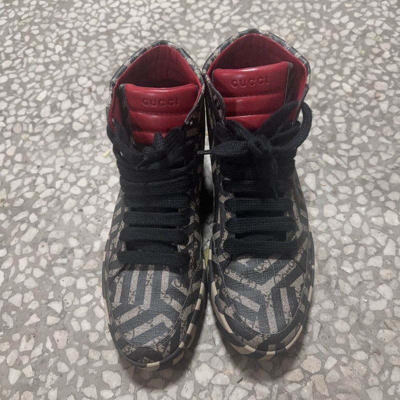 Gucci Gucci High-Top Stylish Sneakers for Men 0079 Size US 9.5 / EU 42-43 - 2 Thumbnail