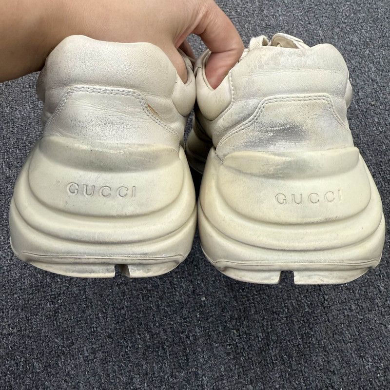 Gucci Gucci Rhyton Leather Lip Print Low-top Sneakers 0079 Size US 8 / EU 41 - 3 Thumbnail