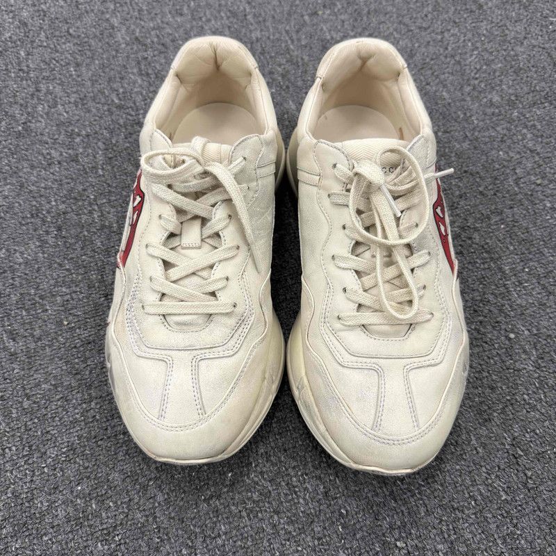 Gucci Gucci Rhyton Leather Lip Print Low-top Sneakers 0079 Size US 8 / EU 41 - 2 Thumbnail