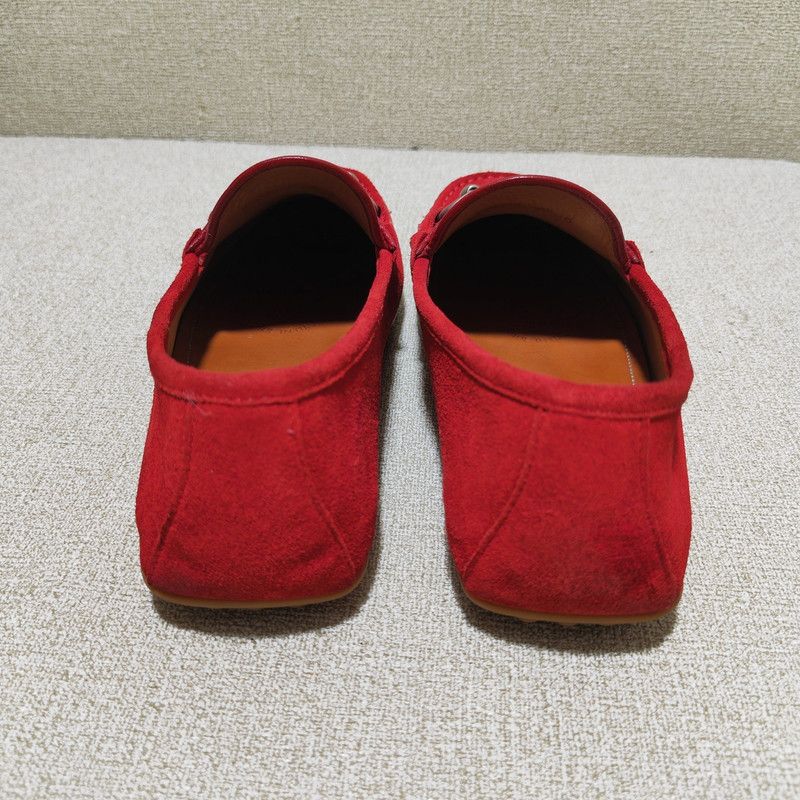 Gucci Gucci Stylish Red Suede Flats 0079 Size US 9.5 / EU 42-43 - 3 Thumbnail