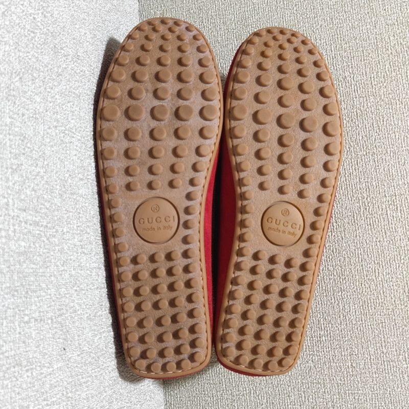 Gucci Gucci Stylish Red Suede Flats 0079 Size US 9.5 / EU 42-43 - 4 Thumbnail