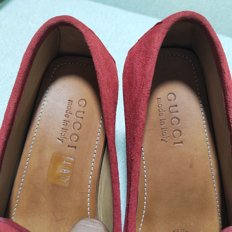 Gucci Gucci Stylish Red Suede Flats 0079 Size US 9.5 / EU 42-43 - 9 Thumbnail