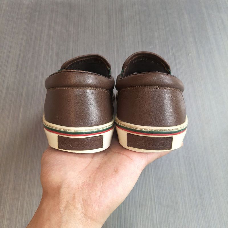 Gucci Gucci Stylish Brown Leather Casual Shoes 0079 Size US 7.5 / EU 40-41 - 3 Thumbnail