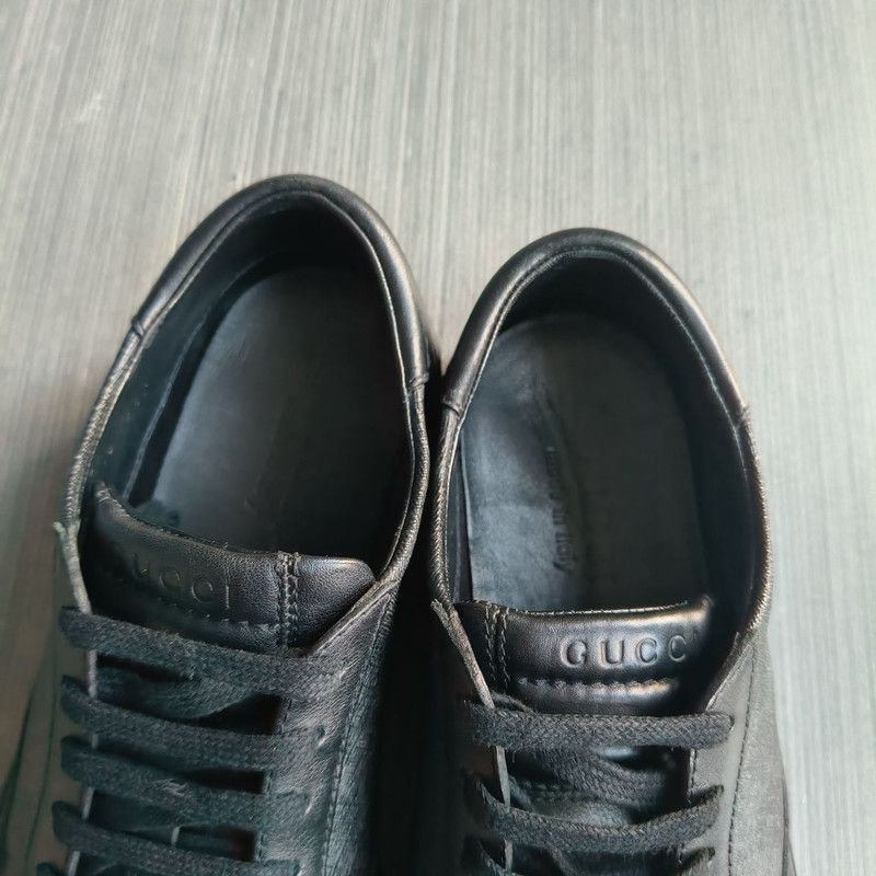 Gucci Gucci GG Supreme Black Low-Top Fashion Sneakers 0079 Size US 9.5 / EU 42-43 - 9 Thumbnail