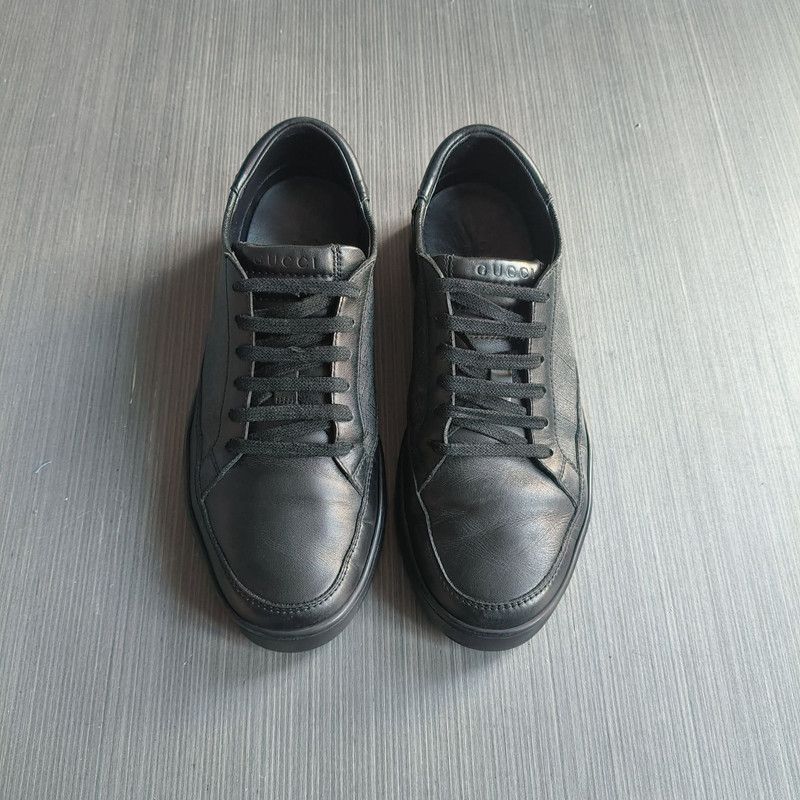 Gucci Gucci GG Supreme Black Low-Top Fashion Sneakers 0079 Size US 9.5 / EU 42-43 - 2 Thumbnail