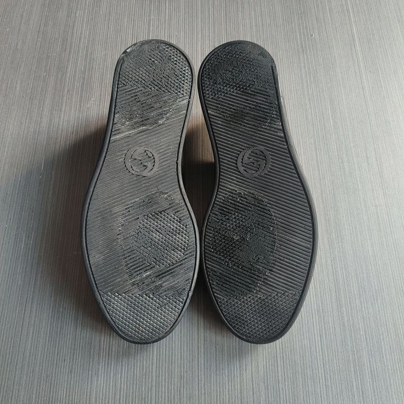 Gucci Gucci GG Supreme Black Low-Top Fashion Sneakers 0079 Size US 9.5 / EU 42-43 - 4 Thumbnail