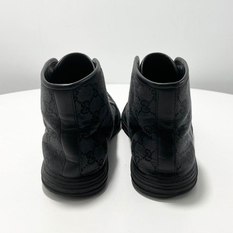 Gucci Gucci Retro GG Canvas High-Top Sneakers 0079 Size US 8 / EU 41 - 3 Thumbnail