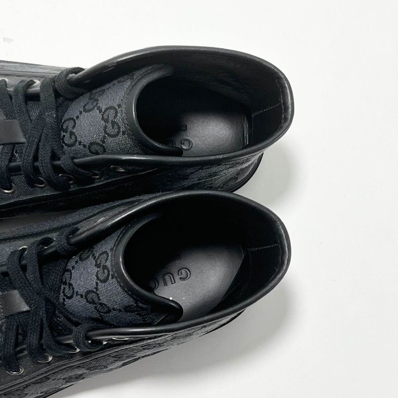 Gucci Gucci Retro GG Canvas High-Top Sneakers 0079 Size US 8 / EU 41 - 7 Thumbnail