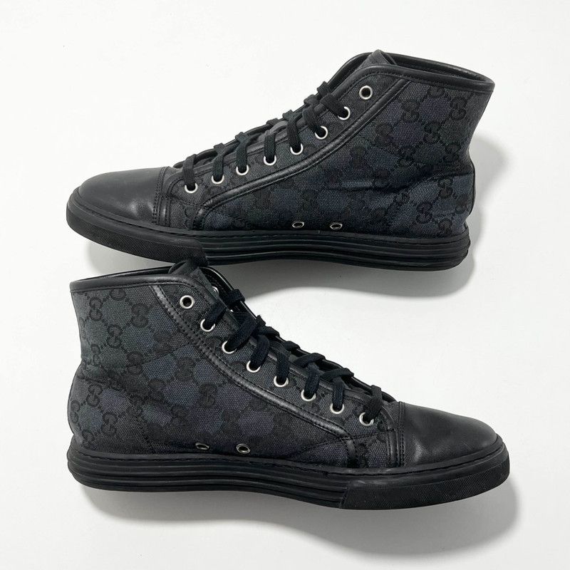 Gucci Gucci Retro GG Canvas High-Top Sneakers 0079 Size US 8 / EU 41 - 9 Thumbnail