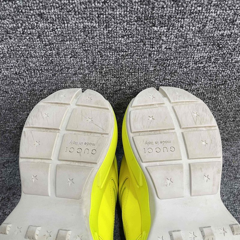 Gucci Gucci Rhyton Leather Low-Top Sneakers in Yellow 0079 Size US 8 / EU 41 - 17 Thumbnail