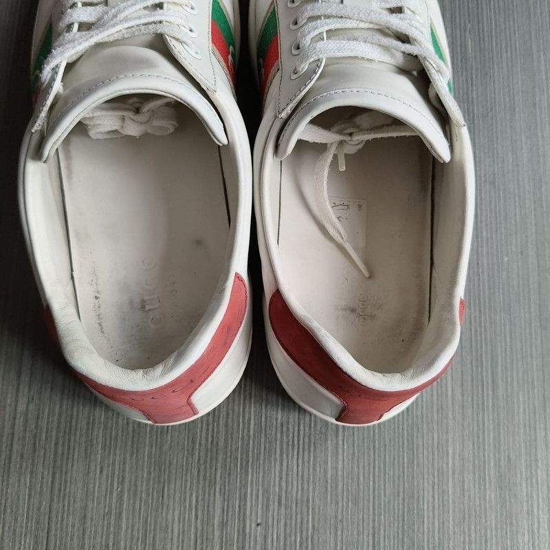 Gucci Gucci Ace Leather Double G Sneakers for Men 0079 Size US 8 / EU 41 - 8 Thumbnail