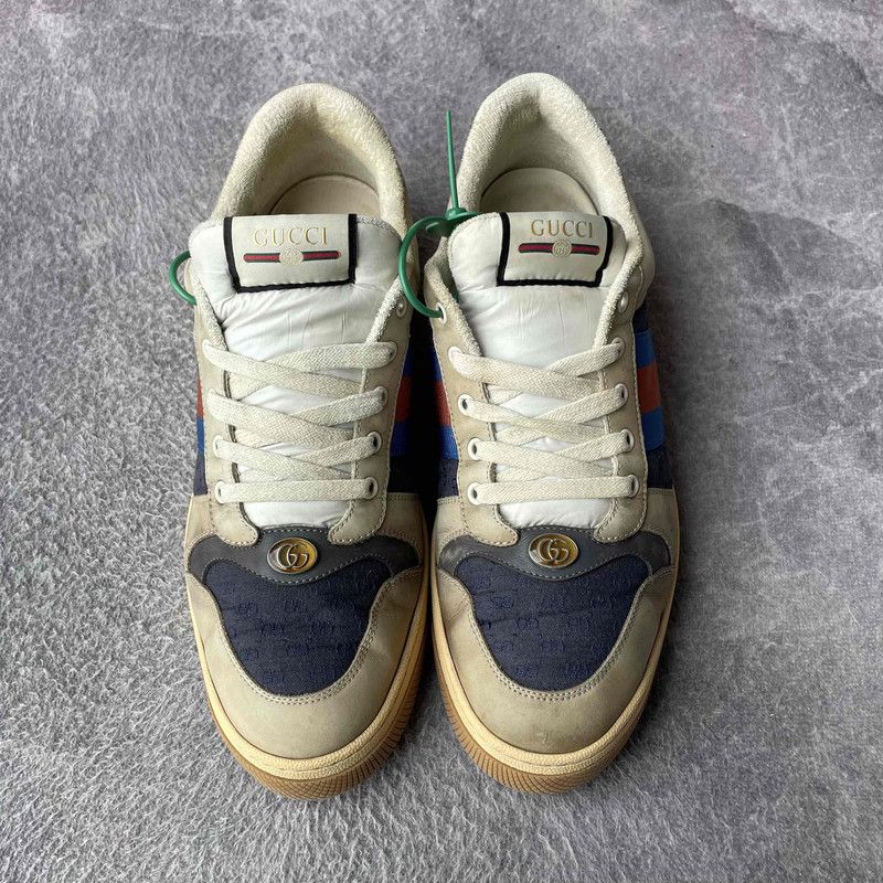 Gucci Gucci Screener Vintage Low-Top Sneakers for Men 0079 Size US 11 / EU 44 - 2 Thumbnail