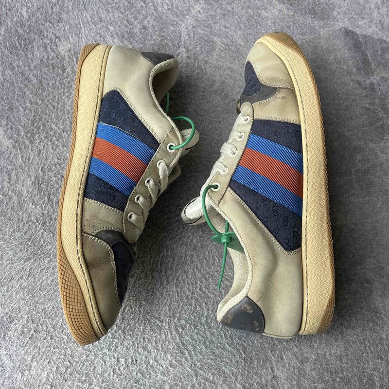 Gucci Gucci Screener Vintage Low-Top Sneakers for Men 0079 Size US 11 / EU 44 - 7 Thumbnail