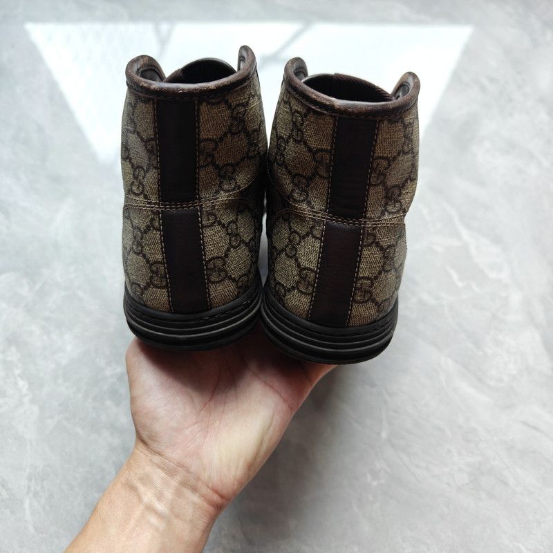 Gucci Gucci High-Top Sneakers with Double G Design 0079 Size US 8 / EU 41 - 3 Thumbnail