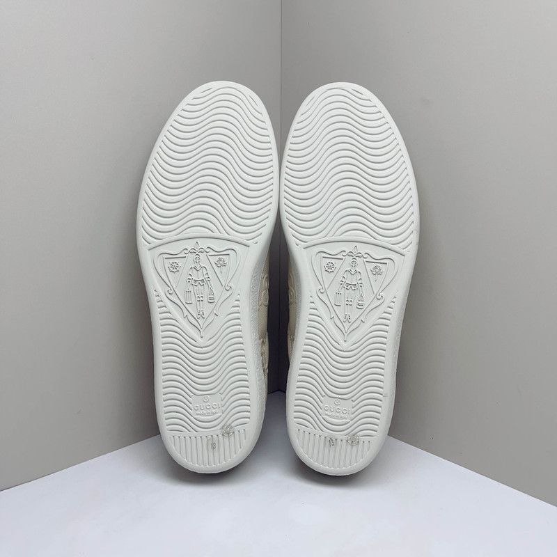 Gucci Gucci ACE Low-Top GG Logo Sneakers for Men 0079 Size US 13 / EU 46 - 4 Thumbnail