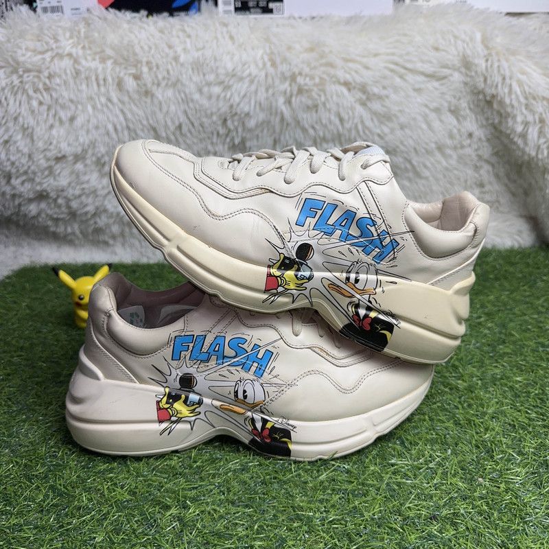 Gucci Gucci Donald Duck Rhyton Sneakers for Men 0079 Size US 8.5 / EU 41-42 - 8 Thumbnail