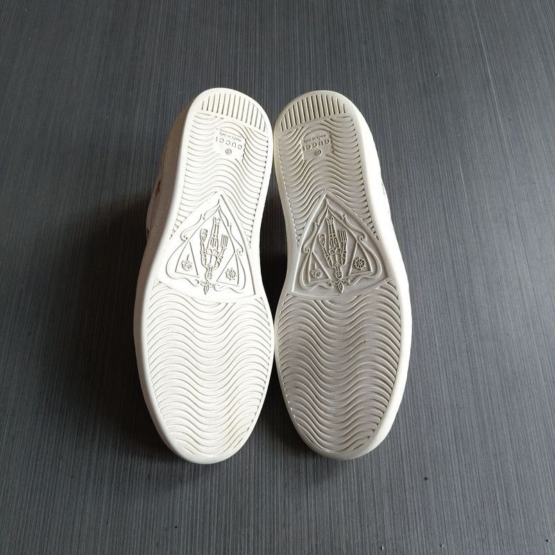 Gucci Gucci Ace Leather Embroidered Bee Sneakers 0079 Size US 8.5 / EU 41-42 - 4 Thumbnail
