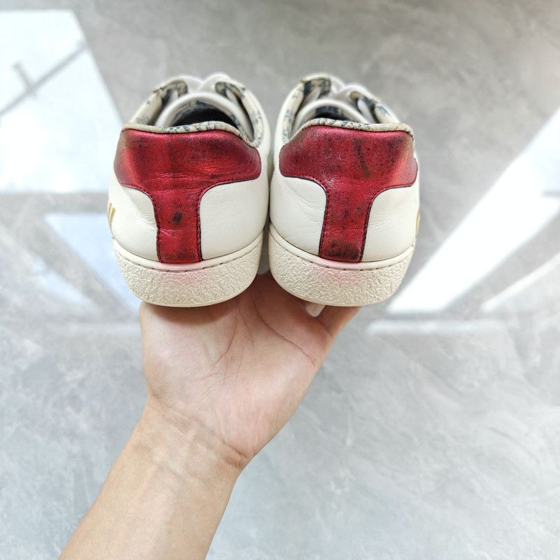 Gucci Gucci Ace Floral Print Sneakers for Men 0079 Size US 9 / EU 42 - 3 Thumbnail
