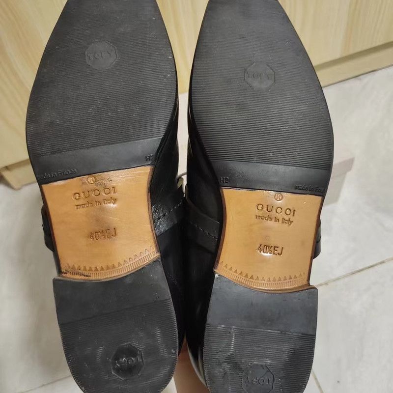 Gucci Classic Logo Leather Shoes for Men 0079