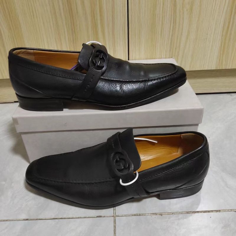 Gucci Classic Logo Leather Shoes for Men 0079