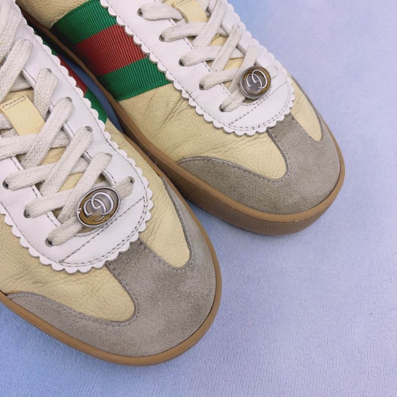 Gucci Gucci G74 Web Leather Sneakers for Men 0079 Size US 9 / EU 42 - 8 Thumbnail