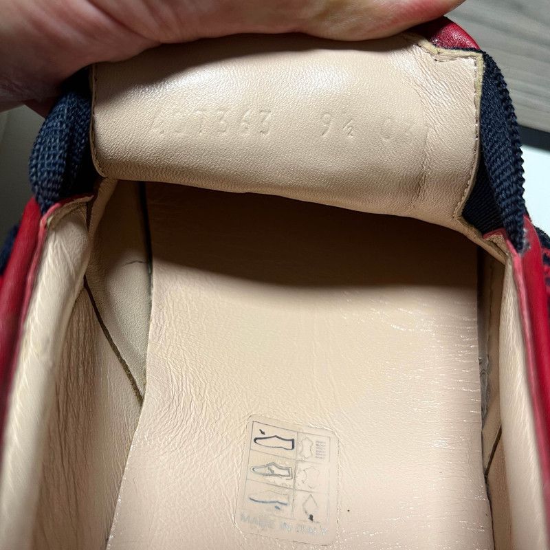 Gucci Gucci Red Slip-On Casual Sneakers for Men 0079 Size US 10.5 / EU 43-44 - 5 Thumbnail