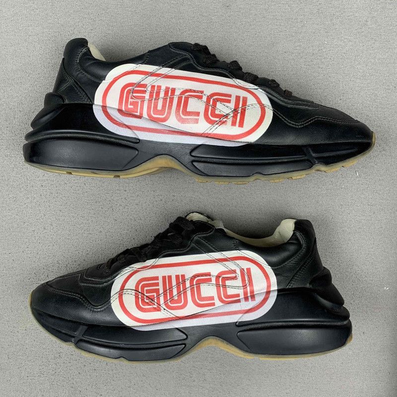 Gucci Gucci Rhyton Color-Block Casual Sneakers for Men 0079 Size US 8 / EU 41 - 7 Thumbnail