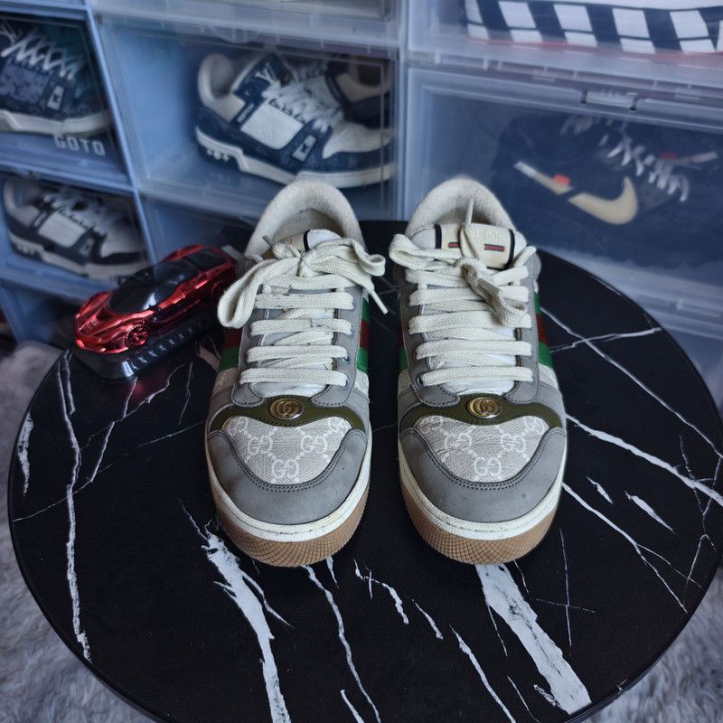 Gucci GUCCI Screener Low-top Fashion Sneakers in Gray 0079 Size US 9 / EU 42 - 2 Thumbnail
