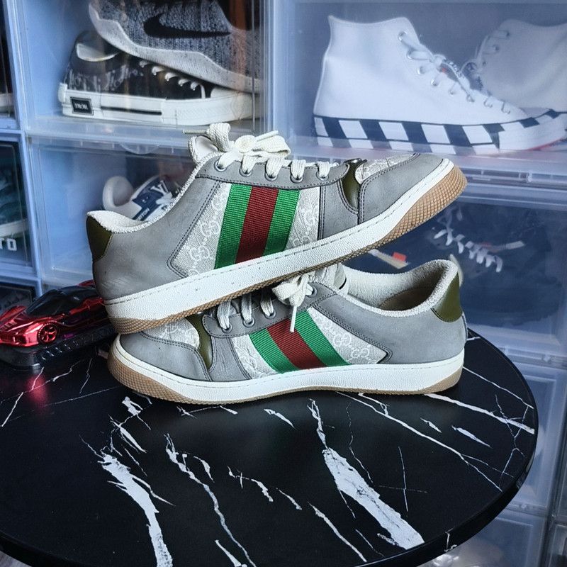 Gucci GUCCI Screener Low-top Fashion Sneakers in Gray 0079 Size US 9 / EU 42 - 8 Thumbnail
