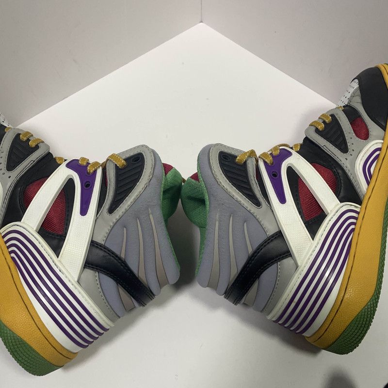 Gucci Gucci High-Top Basketball Sneakers in Black Red White 0079 Size US 6.5 / EU 39-40 - 11 Thumbnail