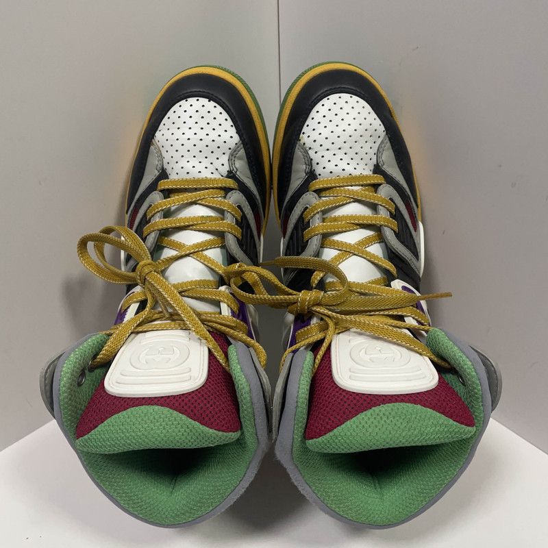 Gucci Gucci High-Top Basketball Sneakers in Black Red White 0079 Size US 6.5 / EU 39-40 - 7 Thumbnail