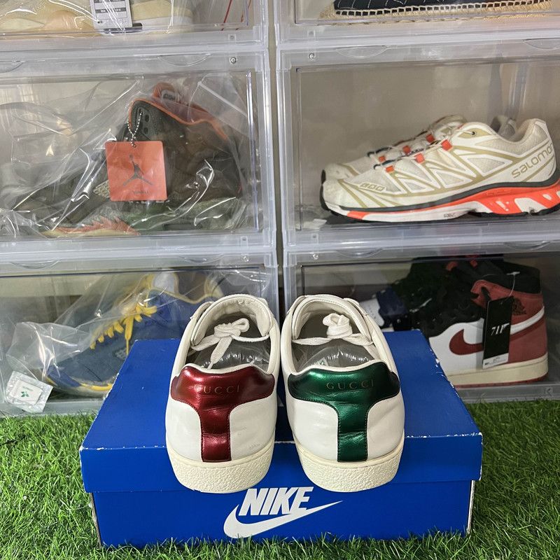 Gucci Gucci Ace Band Retro Low-top Sneakers for Men 0079 Size US 10.5 / EU 43-44 - 3 Thumbnail