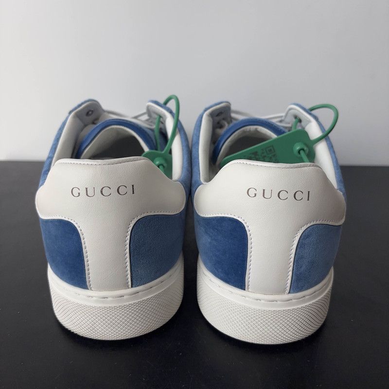 Gucci Gucci ACE Low-top Blue Sneakers 0079 Size US 10.5 / EU 43-44 - 3 Thumbnail