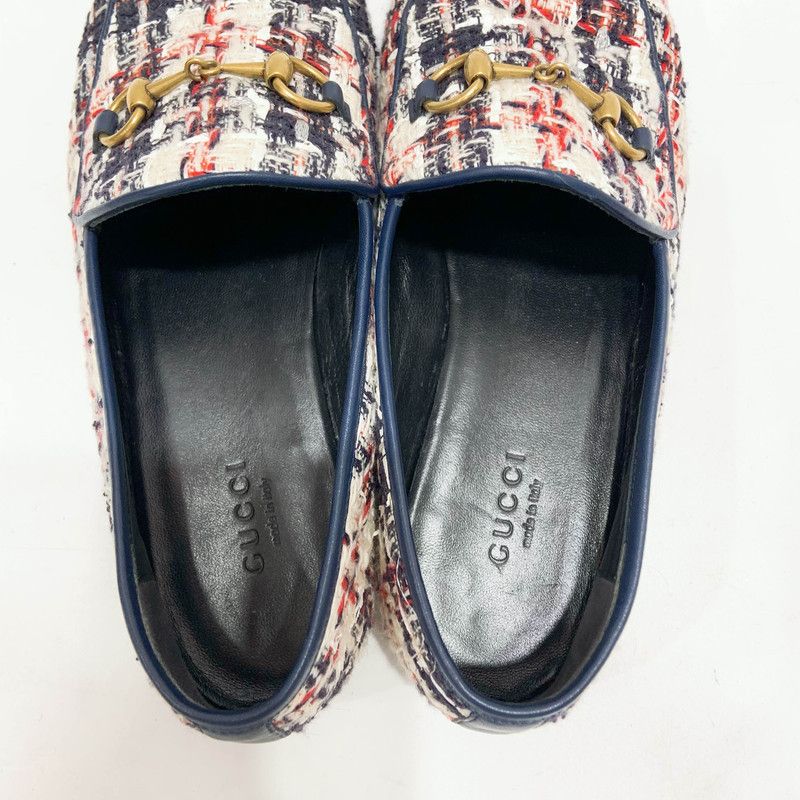 Gucci Gucci Colorful Woven Loafers for Women 0079 Size US 7.5 / EU 40-41 - 10 Thumbnail