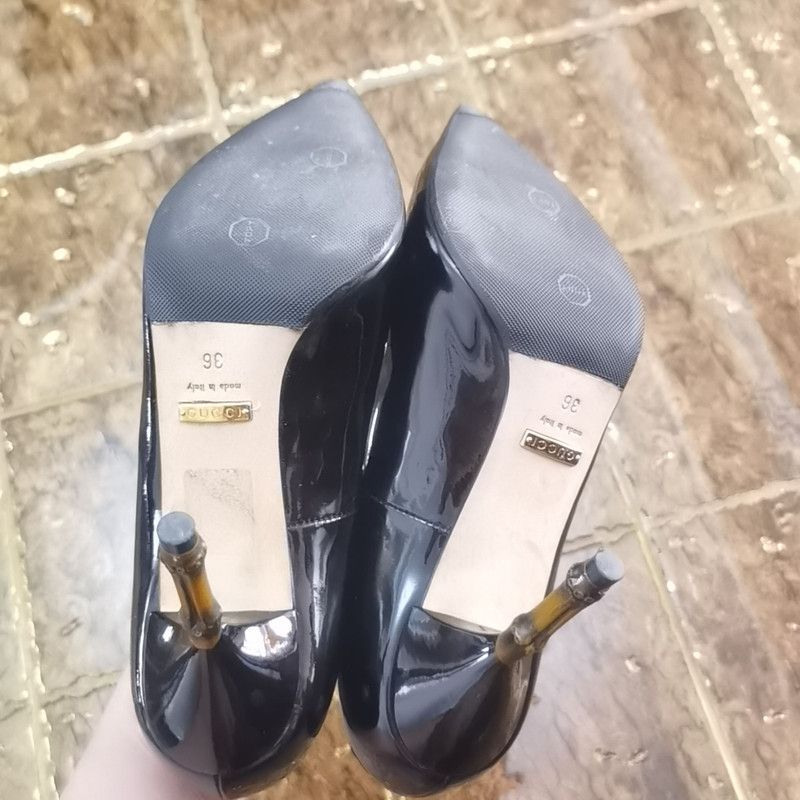 Gucci Gucci Black High Heels for Elegant Occasions 0079 Size US 6 / EU 39 - 7 Thumbnail