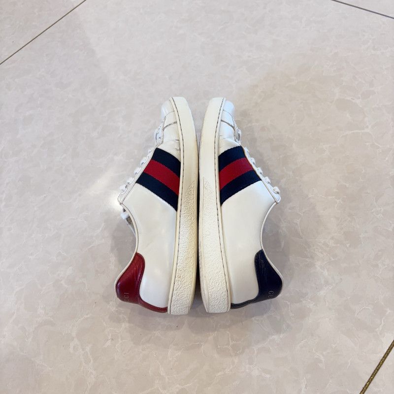 Gucci Gucci Ace Embroidered Love Sneakers 0079 Size US 6.5 / EU 39-40 - 6 Thumbnail