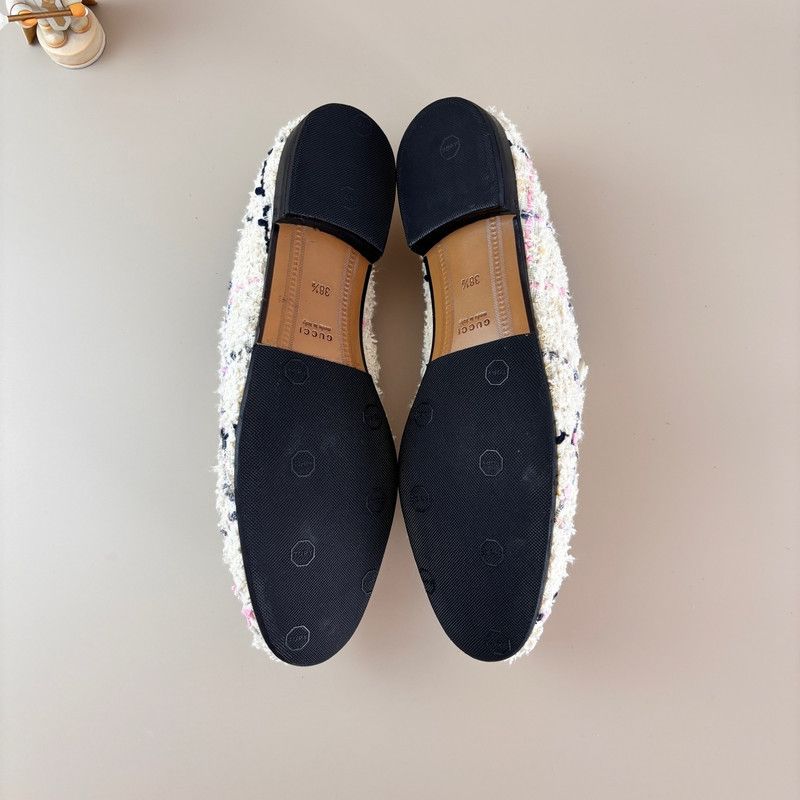 Gucci Gucci White Casual Loafers with Pink Accents 0079 Size US 8.5 / EU 41-42 - 4 Thumbnail