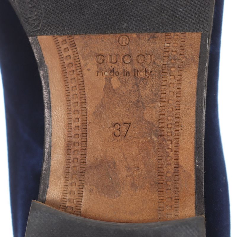 Gucci Gucci Princetown Velvet Loafers in Blue 0079 Size US 6.5 / EU 39-40 - 7 Thumbnail