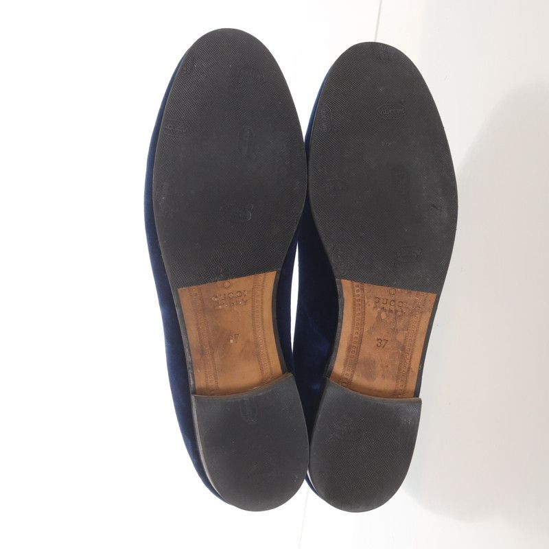 Gucci Gucci Princetown Velvet Loafers in Blue 0079 Size US 6.5 / EU 39-40 - 6 Thumbnail
