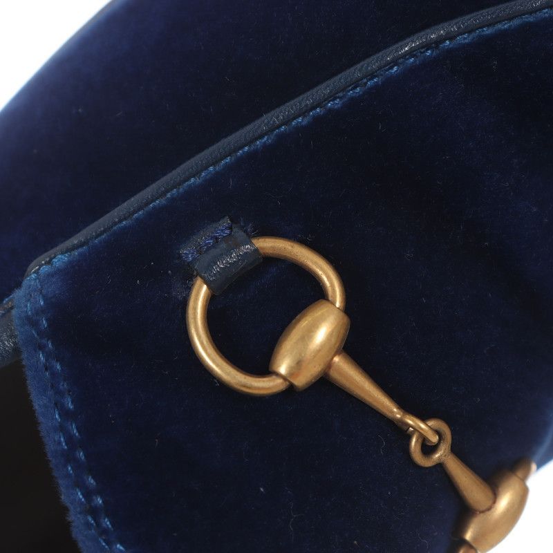 Gucci Gucci Princetown Velvet Loafers in Blue 0079 Size US 6.5 / EU 39-40 - 8 Thumbnail