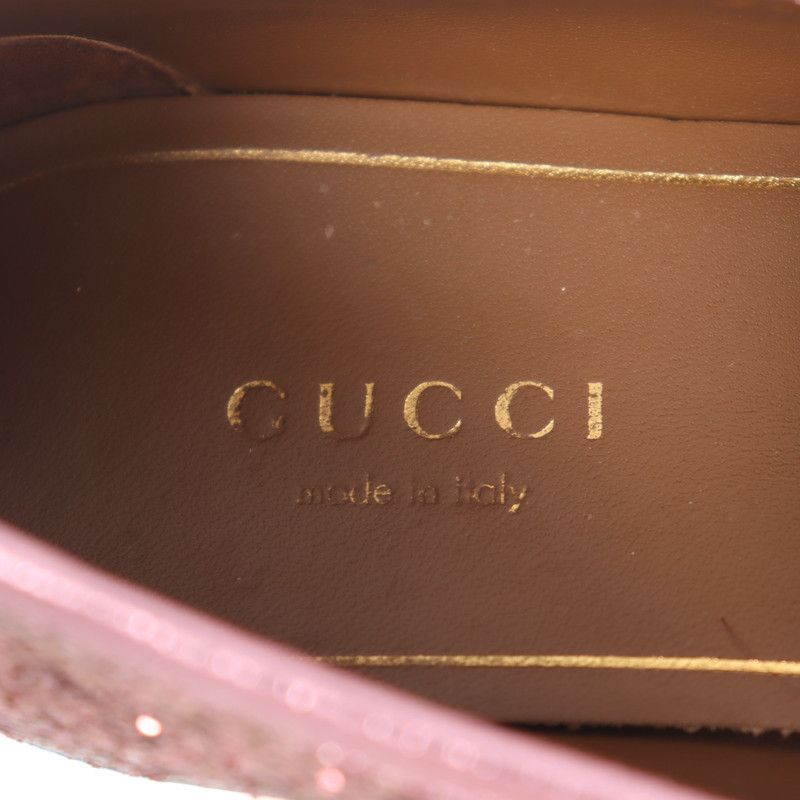 Gucci Gucci Pink Sequined Flat Shoes 0079 Size US 5.5 / EU 38 - 11 Thumbnail