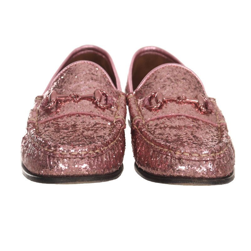 Gucci Gucci Pink Sequined Flat Shoes 0079 Size US 5.5 / EU 38 - 2 Thumbnail