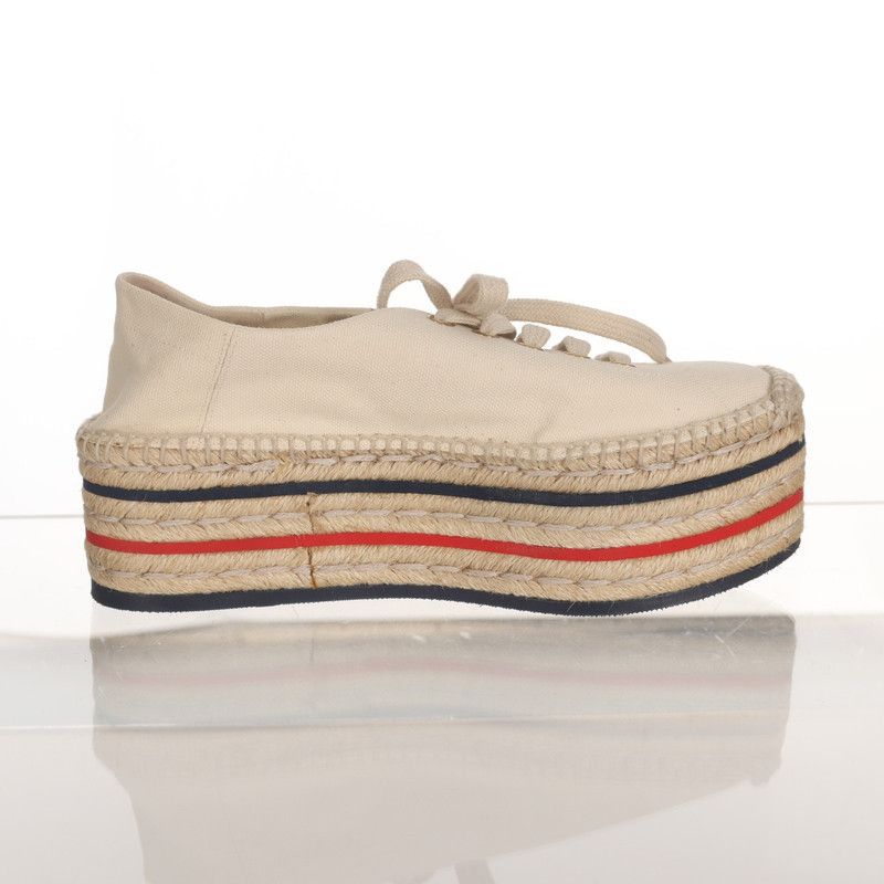 Gucci Gucci Women's New Logo Canvas Wedge Sneakers 0079 Size US 6.5 / EU 39-40 - 5 Thumbnail