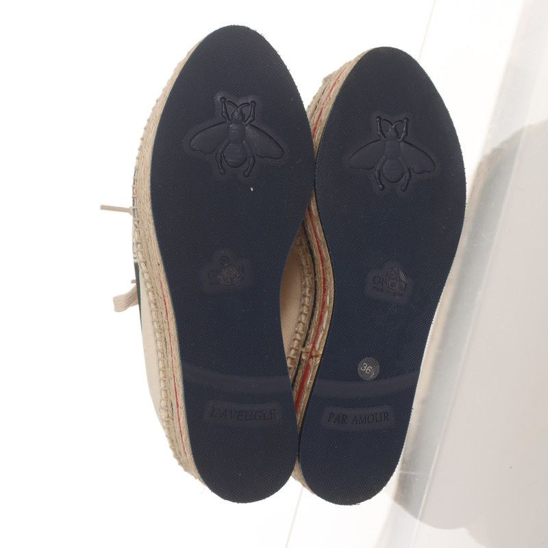 Gucci Gucci Women's New Logo Canvas Wedge Sneakers 0079 Size US 6.5 / EU 39-40 - 6 Thumbnail