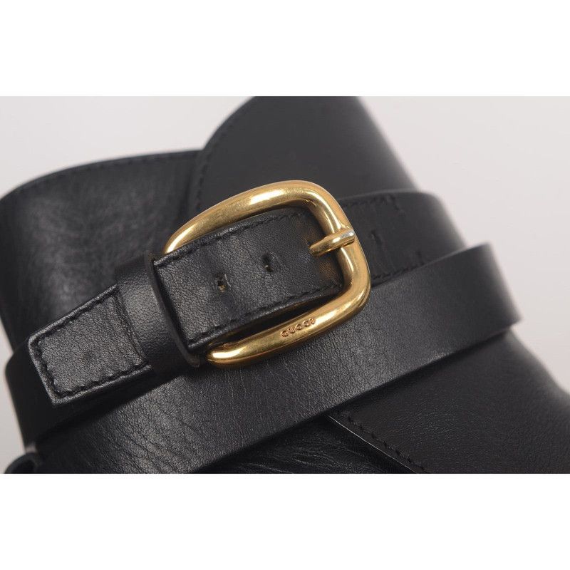 Gucci Gucci All-Leather Black Ankle Boots 0079 Size US 6.5 / EU 39-40 - 14 Thumbnail