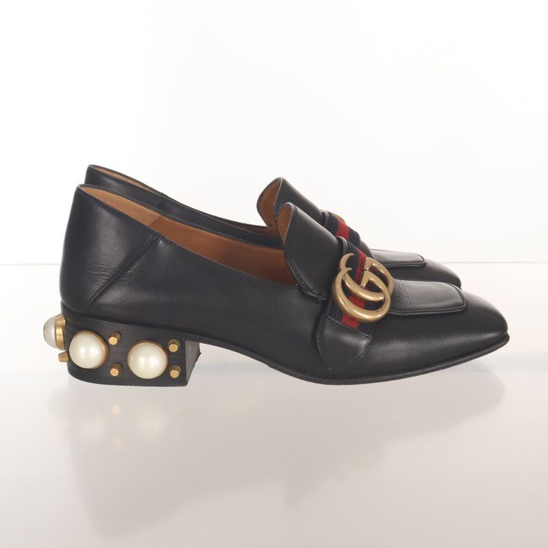 Gucci Gucci Black Pearl Mary Jane Shoes 0079 Size US 5 / EU 37 - 3 Thumbnail