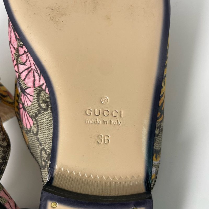 Gucci Gucci Colorful Tiger Print Slippers 0079 Size US 5.5 / EU 38 - 5 Thumbnail