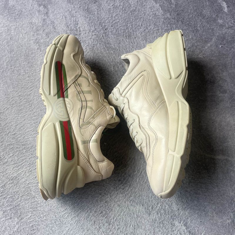 Gucci Gucci Rhyton Logo Low-Top Dad Sneakers 0079 Size US 8.5 / EU 41-42 - 7 Thumbnail