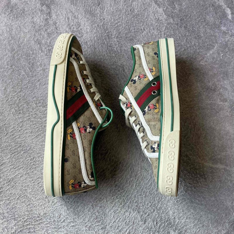 Gucci Gucci Disney Tennis 1977 Brown Sneakers 0079 Size US 9.5 / EU 42-43 - 6 Thumbnail
